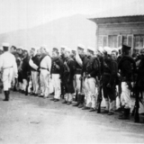 해관부두에 상륙한 청일전쟁 참전 일본육군 [사진] [건] (1894)