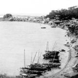 용두산 동쪽의 부산포 내항 전경2 [사진] [건] (1888)